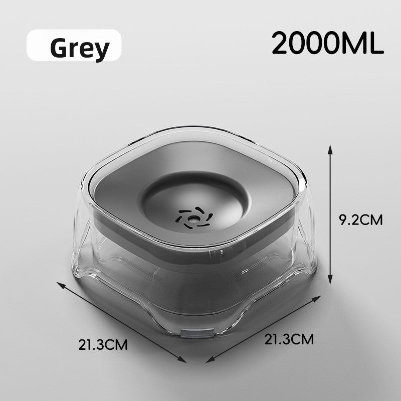 Non-spill floating water bowl dog bowl