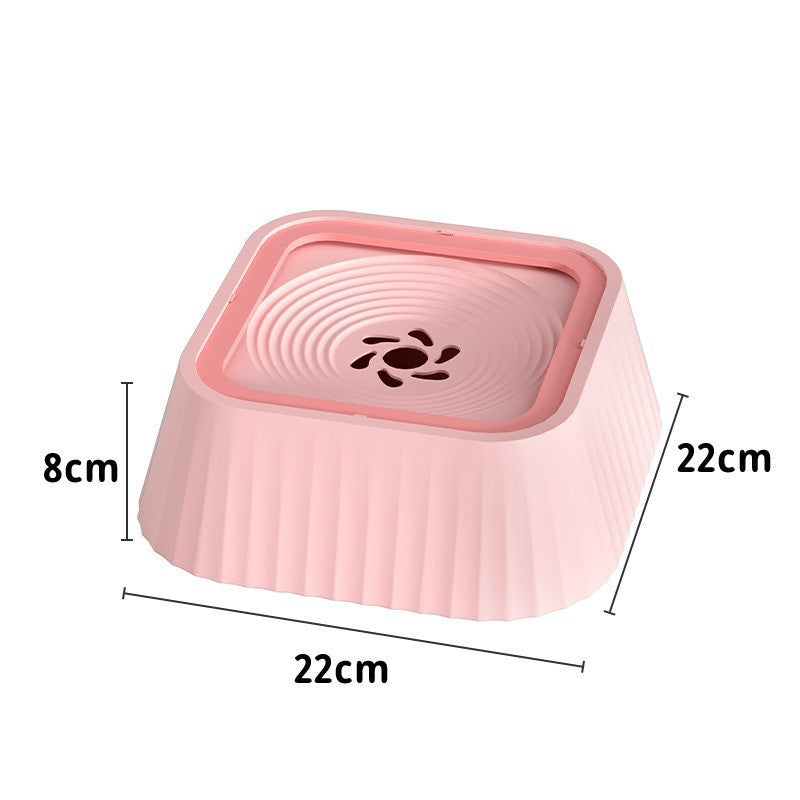 Non-spill floating water bowl dog bowl