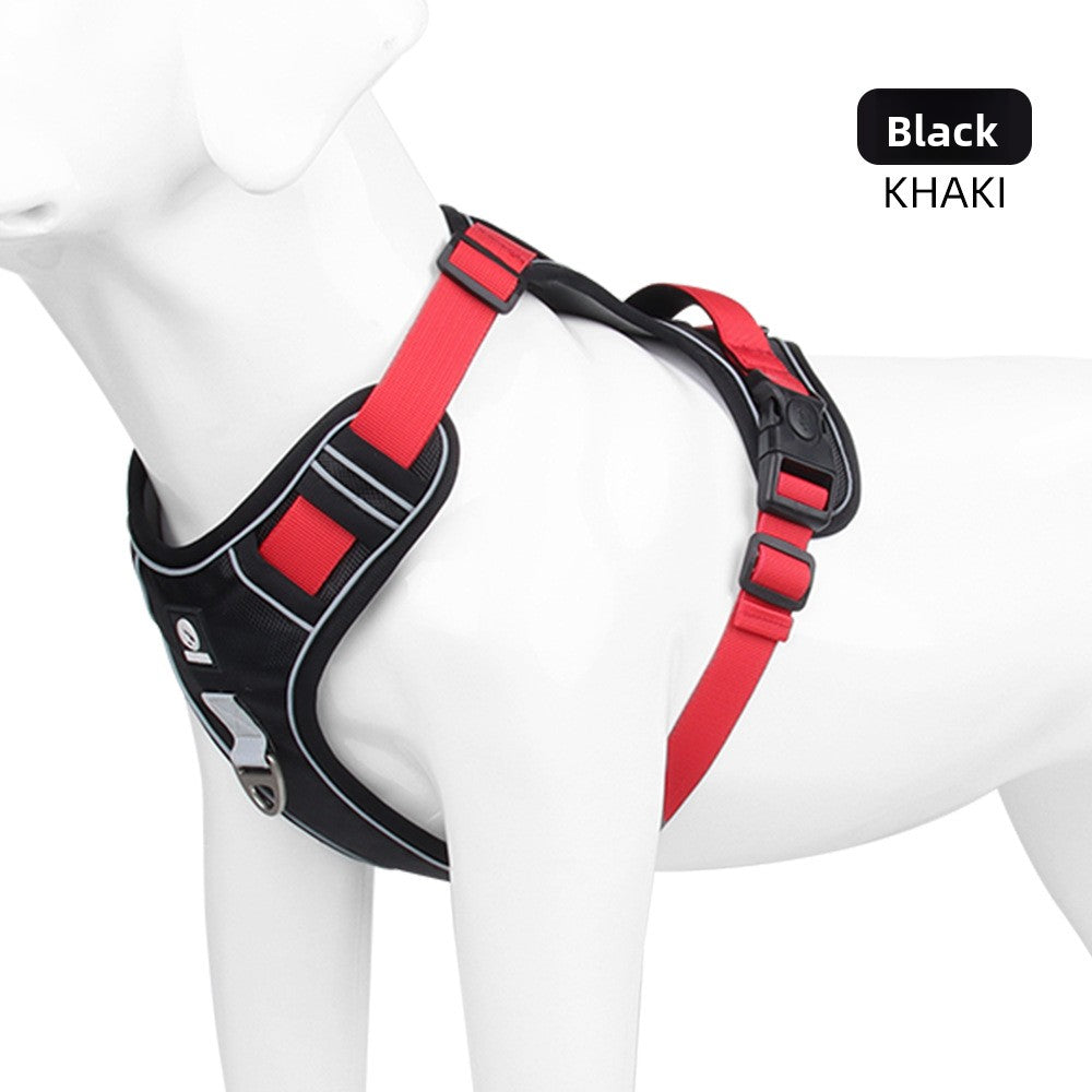 Adjustable Reflective Dog Harness with Rope