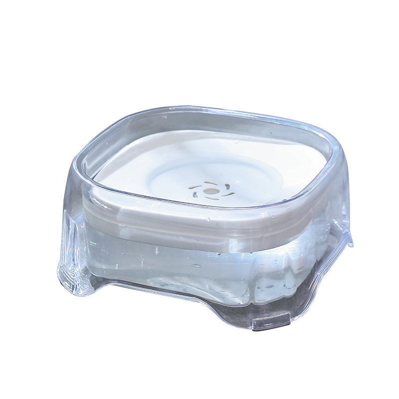 Non-spill floating water bowl dog bowl