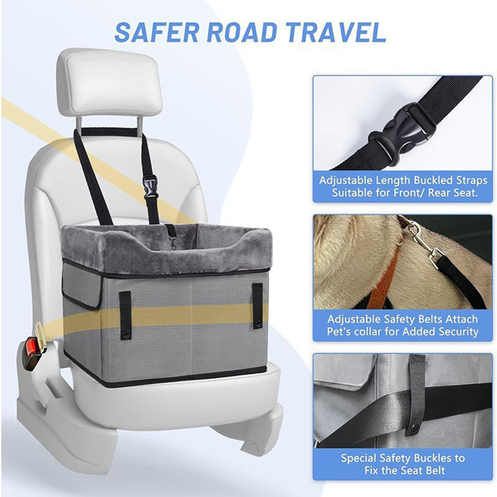 Portable Dog Car Seat Pad with Kennel