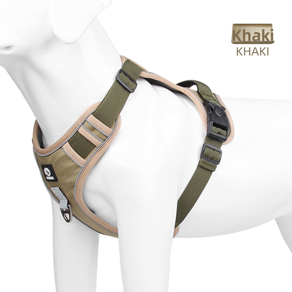 Adjustable Reflective Dog Harness with Rope