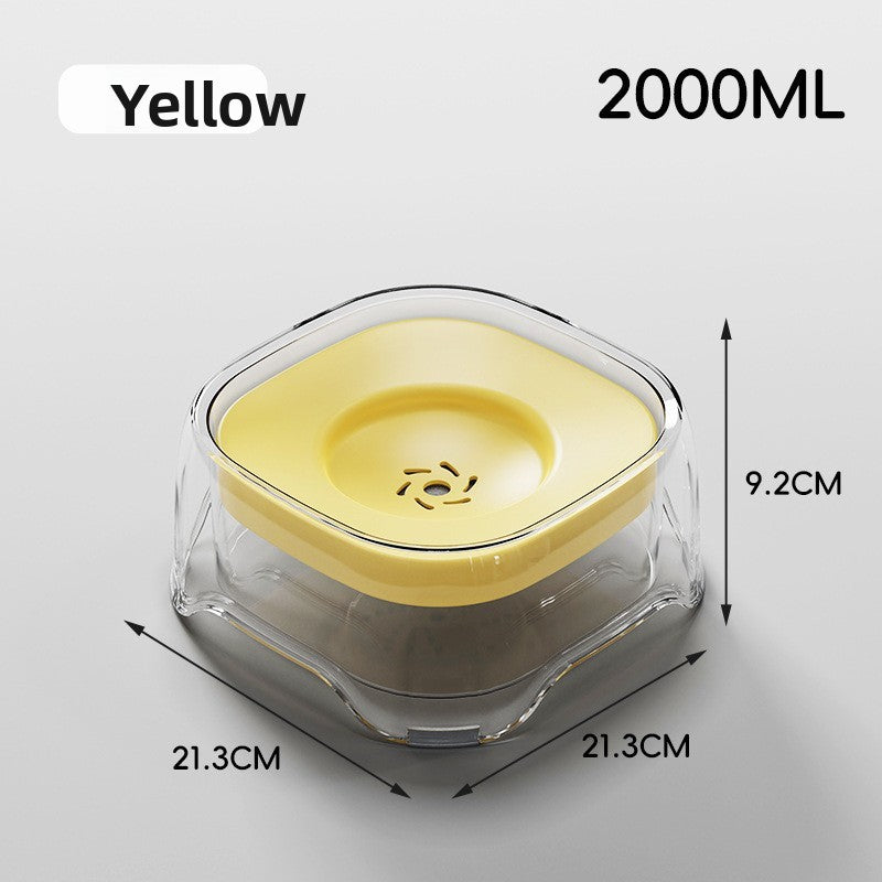 Non-spill floating water bowl dog bowl