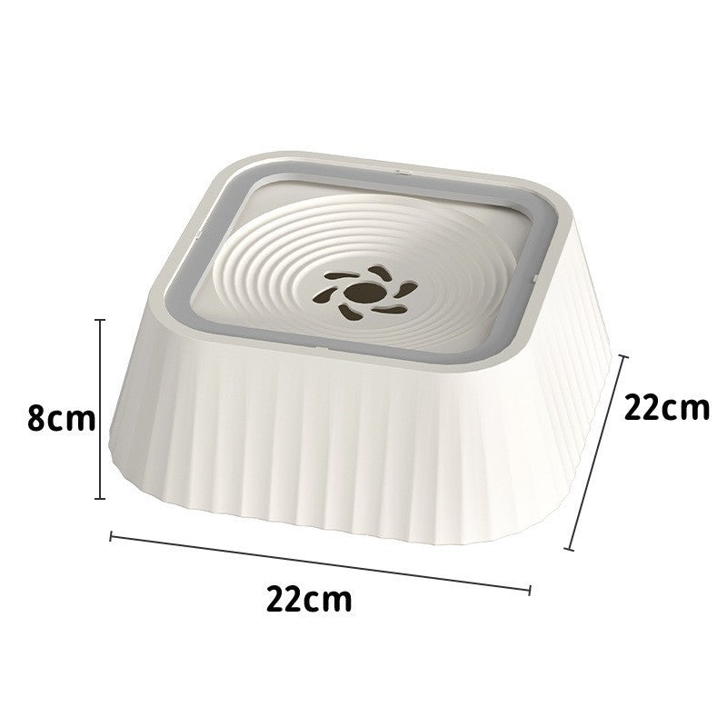 Non-spill floating water bowl dog bowl