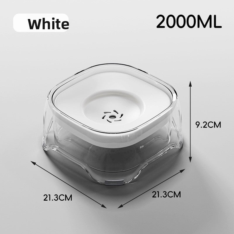 Non-spill floating water bowl dog bowl