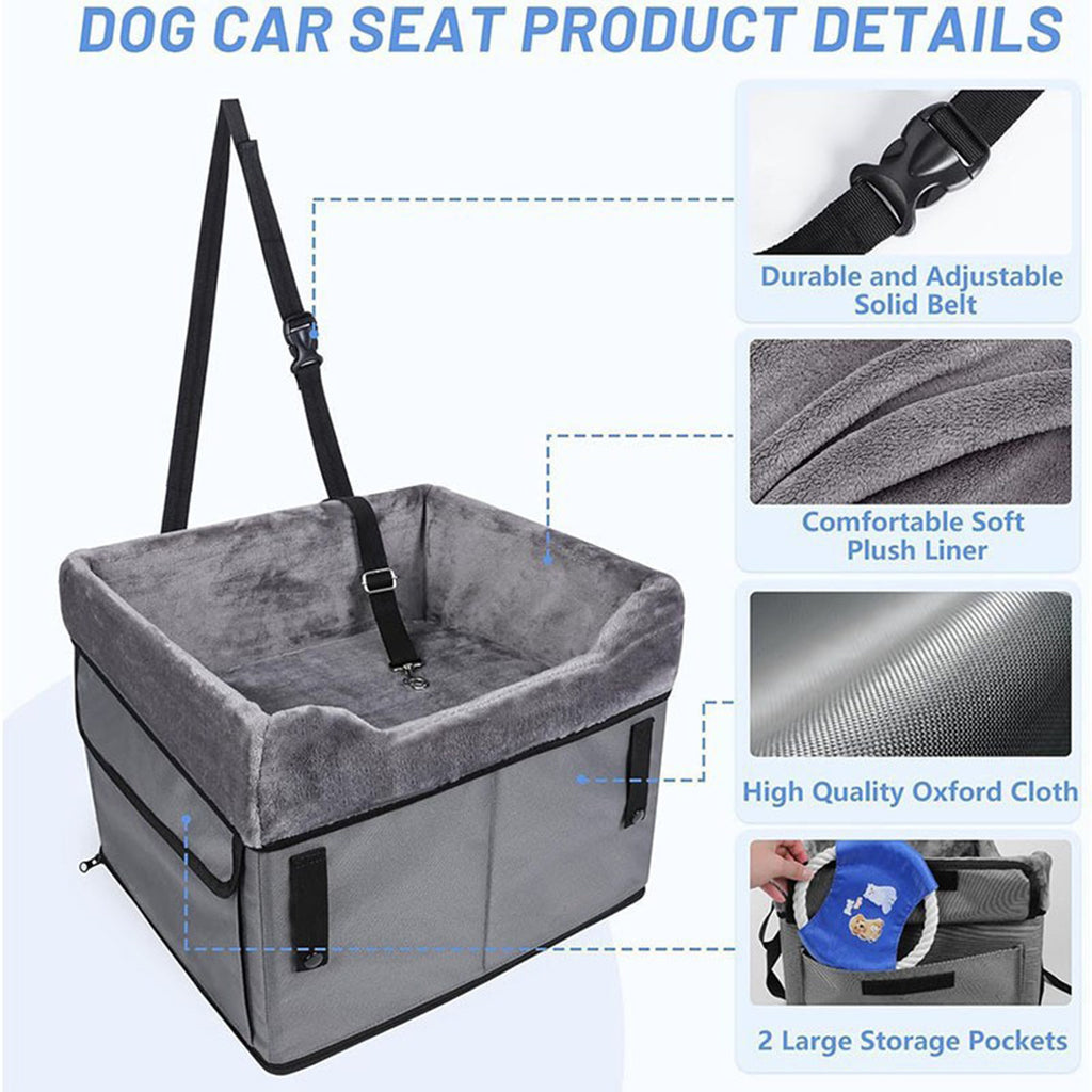 Portable Dog Car Seat Pad with Kennel